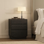 Ardea 20" Nightstand (3-Drawer) in Black