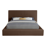 Dorian Velvet Upholstered King Bed in Brown