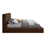 Dorian Velvet Upholstered King Bed in Brown