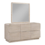 Adagio Solid Wood And Oak Veneer Mirror in Natural