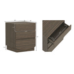 Ardea 20" Nightstand (3-Drawer) in Walnut