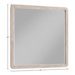 Adagio Solid Wood And Oak Veneer Mirror in Natural