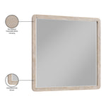 Adagio Solid Wood And Oak Veneer Mirror in Natural