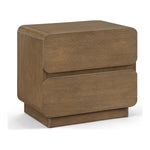 Adagio Solid Wood And Oak Veneer Nightstand in Brown