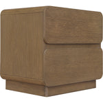 Adagio Solid Wood And Oak Veneer Nightstand in Brown