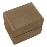 Adagio Solid Wood And Oak Veneer Nightstand in Brown