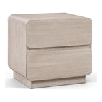 Adagio Solid Wood And Oak Veneer Nightstand in Natural