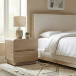 Adagio Solid Wood And Oak Veneer Nightstand in Natural