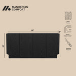 Ardea 60" Sideboard (4-Door) in Black