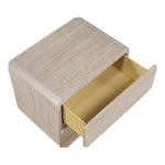 Adagio Solid Wood And Oak Veneer Nightstand in Natural