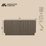 Ardea 60" Sideboard (4-Door) in Walnut