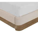 Adagio Fabric Upholstered Queen Bed (3 Boxes) in Brown