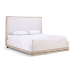 Adagio Fabric Upholstered Queen Bed (3 Boxes) in Natural