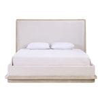 Adagio Fabric Upholstered Queen Bed (3 Boxes) in Natural