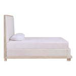 Adagio Fabric Upholstered Queen Bed (3 Boxes) in Natural