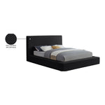 Dorian Velvet Upholstered Queen Bed in Black