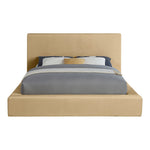 Dorian Velvet Upholstered Queen Bed in Camel
