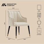 Eda Wood Armchair in Cream