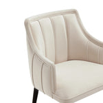 Eda Wood Armchair in Cream