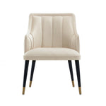 Eda Wood Armchair in Cream