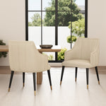 Eda Wood Armchair in Cream