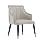 Eda Wood Armchair in Light Gray