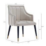 Eda Wood Armchair in Light Gray