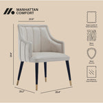 Eda Wood Armchair in Light Gray