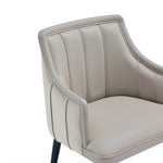 Eda Wood Armchair in Light Gray