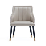 Eda Wood Armchair in Light Gray