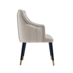 Eda Wood Armchair in Light Gray