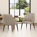 Eda Wood Armchair in Light Gray