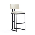 Juno Metal Barstool in Ivory