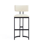 Juno Metal Barstool in Ivory