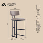 Juno Metal Barstool in Taupe