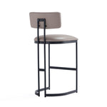 Juno Metal Barstool in Taupe