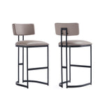 Juno Metal Barstool in Taupe
