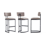 Juno Metal Barstool in Taupe