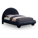Madrid Velvet Upholstered King Bed in Navy