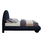 Madrid Velvet Upholstered King Bed in Navy