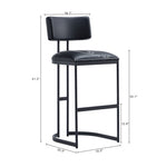 Juno Metal Barstool in Black