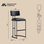 Juno Metal Barstool in Black