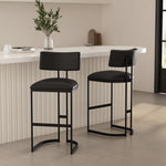 Juno Metal Barstool in Black