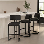 Juno Metal Barstool in Black