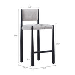 Lennor Boucle Metal Counter Stool in Champagne