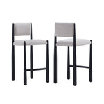 Lennor Boucle Metal Counter Stool in Champagne