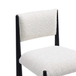 Lennor Boucle Metal Counter Stool in Cream