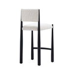 Lennor Boucle Metal Counter Stool in Cream