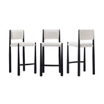 Lennor Boucle Metal Counter Stool in Cream
