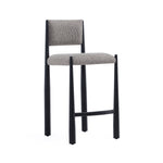 Lennor Boucle Metal Counter Stool in Mushroom